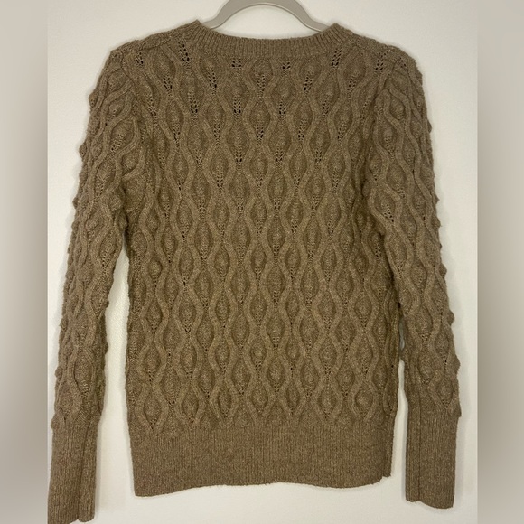 💜Sweet Romeo Hela Brown Gray Textured Sweater Pullover Women’s Size Small - Picture 3 of 5